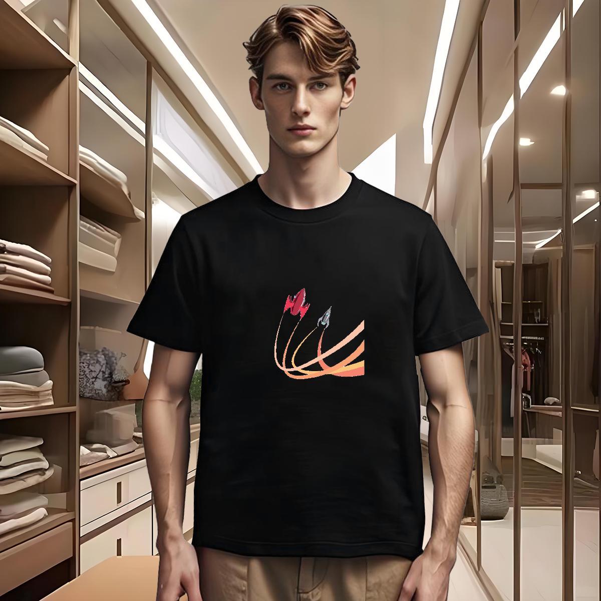 Man T Shirts 230g Cotton universe Home Outdoor Breathable Short Sleeve Customized Print Tshirts New Designer Loose Clothings