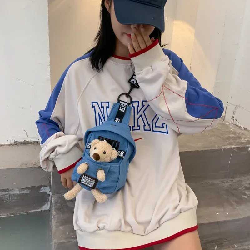 Childrens messenger bag cute canvas cross body chest bag fashionable mom childrens bag girl solid bag children Bolsas Para Ni os W240813