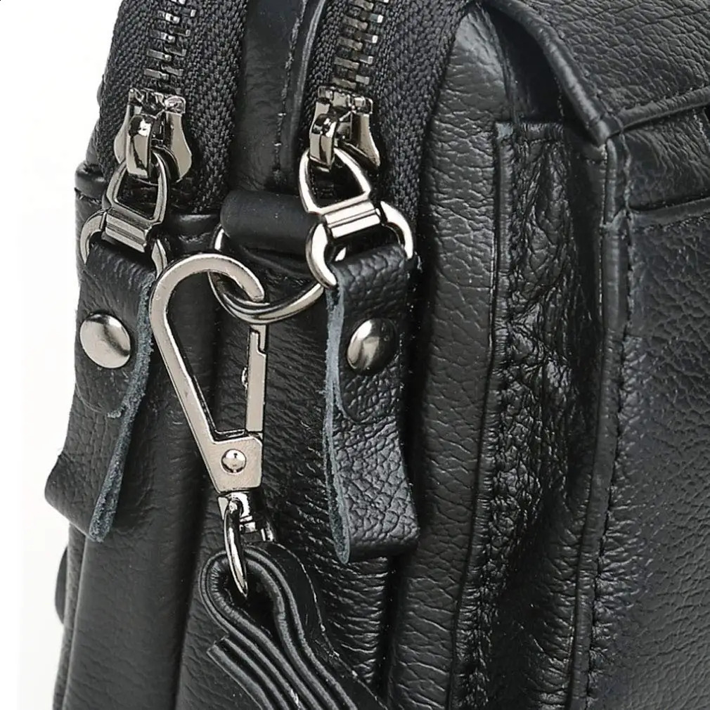 Leather clutch wallet mens watch zipper passport coin mobile phone card operator organizer business travel watch 240812