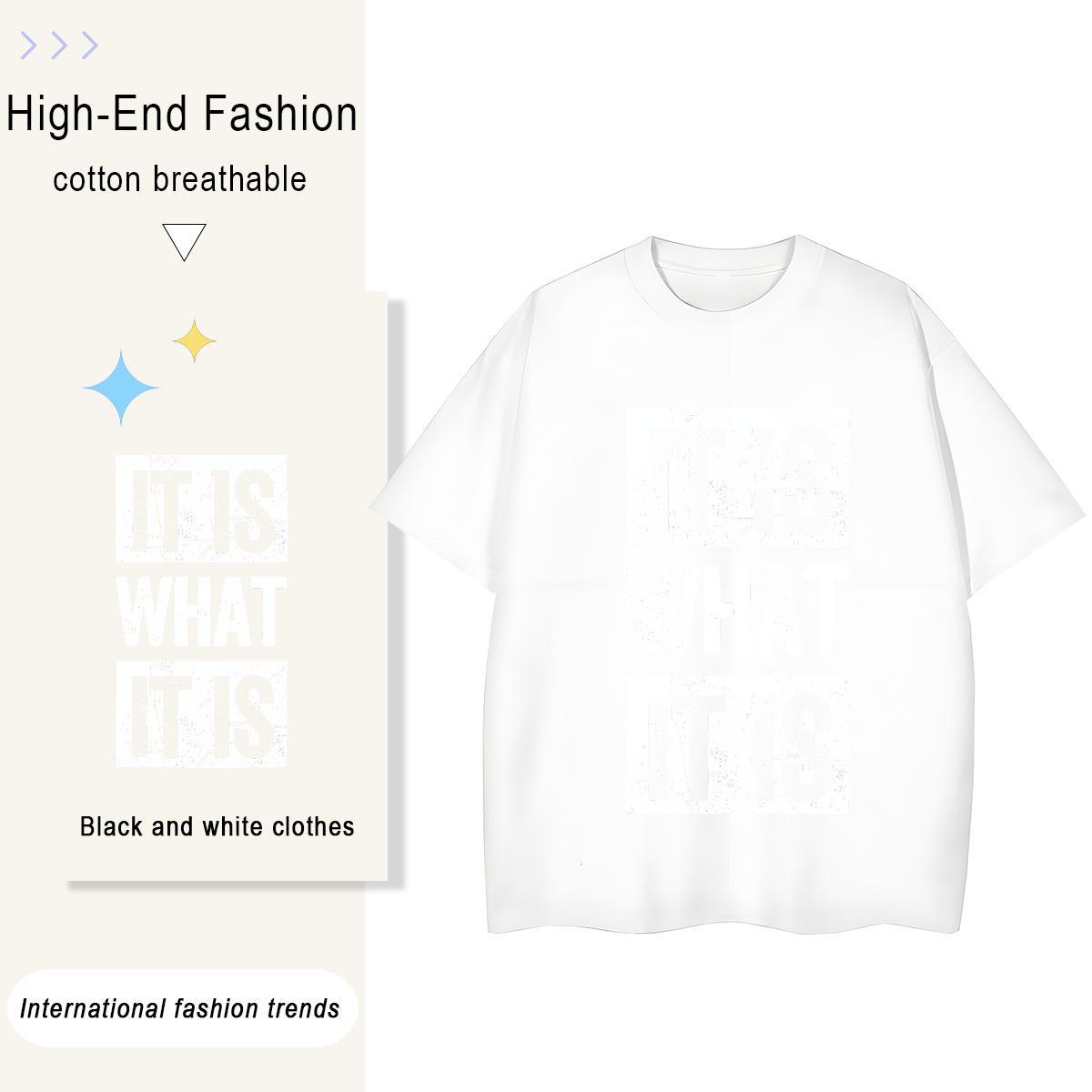 Loose Tshirt for Man Woman Hip Hop 230g Pure Cotton Oversized 3XL 4XL Breathable Short Sleeve letter Men T Shirts New Designer Clothings
