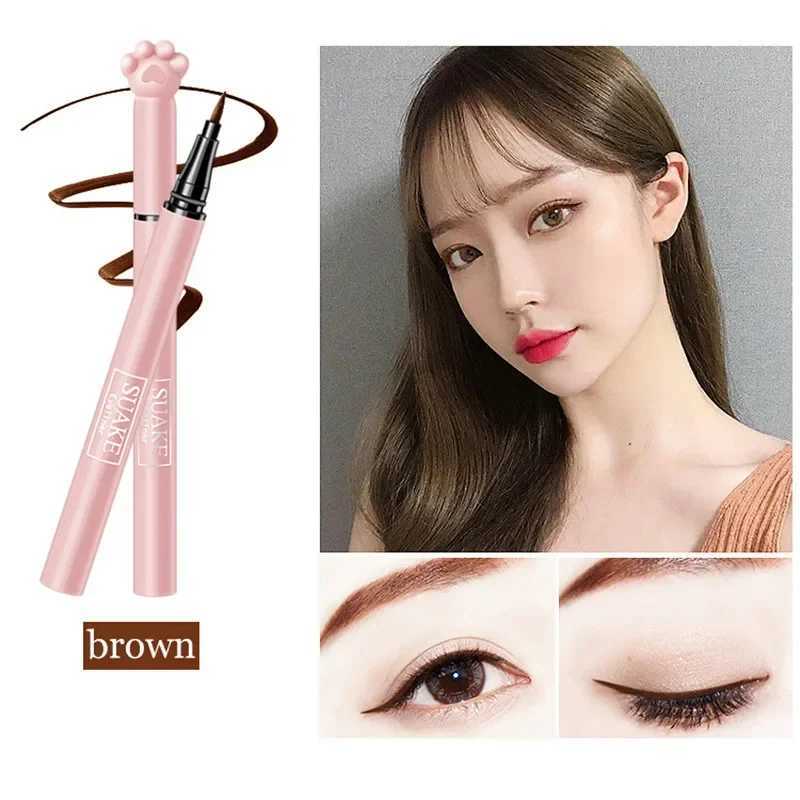 SUAKE Black Brown Liquid Eyeliner Pen Waterproof Long-lasting Smooth Eyeliner Sweat-proof Not Easy To Smudge Eyeliner Cosmetic Y240813