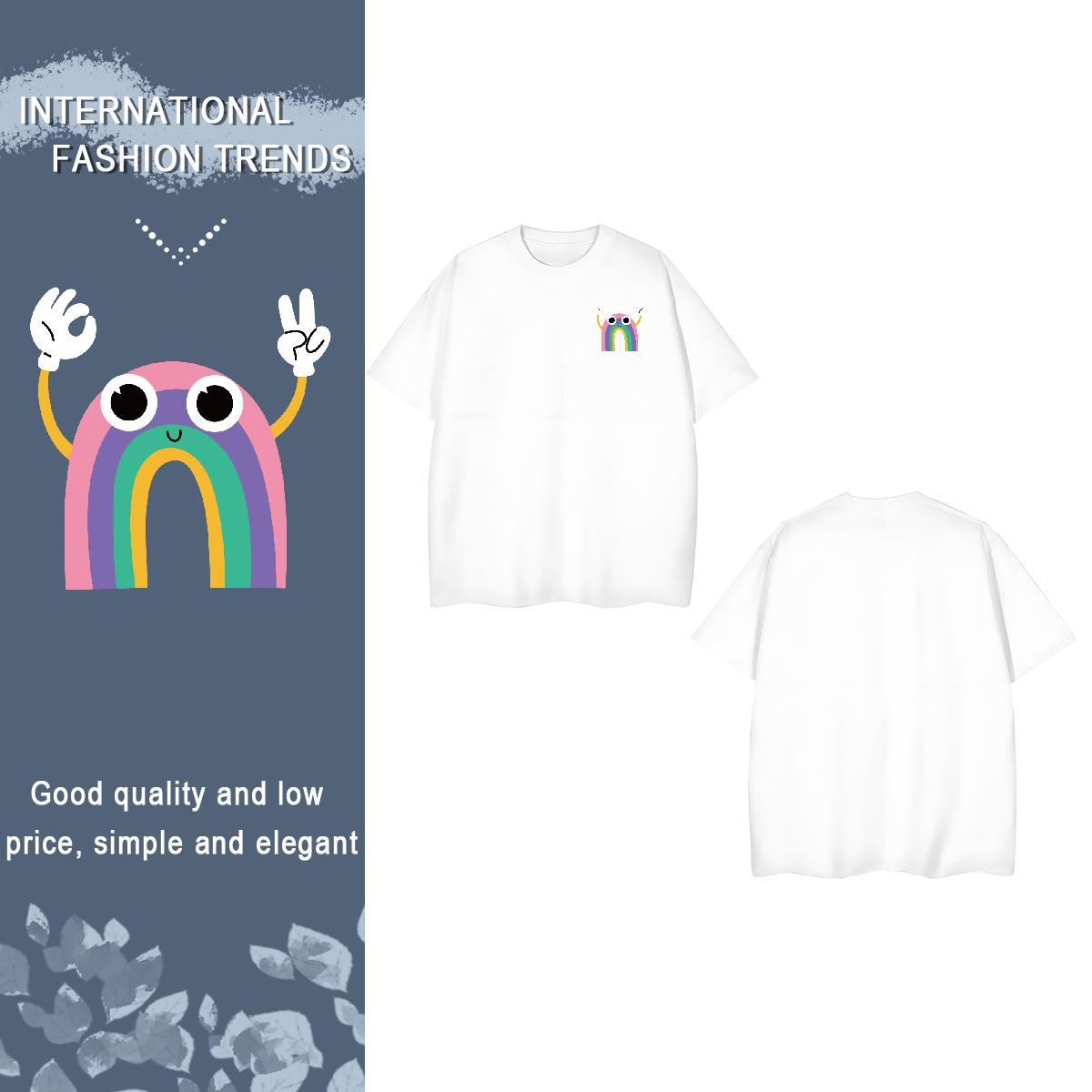 T-Shirts 100% Cotton 230g cute Street Breathable Short Sleeve Custom Print Plus Size Couples T Shirts Customized Free Shipping Tees Shirts