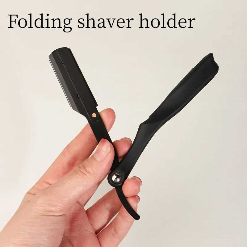 Manual Folding Razor Stainless Steel+ABS Mens Beard Knife Vintage Oil Head Shaver Barber Shop Beard And Facial Cleaning ToolsM240814