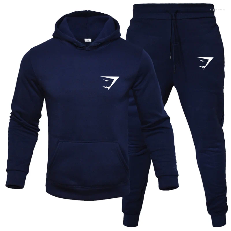 Men's Tracksuits Tracksuit Jogger Sportswear Casual Sweatershirts Sweatpants Streetwear Pullover Solid Color Fleece Hoodies Sports Suit