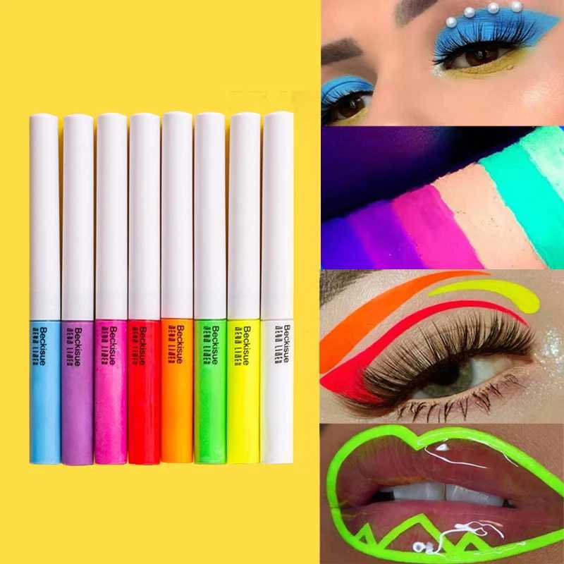 Colored Eyeliner Kit 8 Color Matte Waterproof Liquid Colorful Eye Liner Pencil Set Makeup Cosmetics Long-lasting Y240813