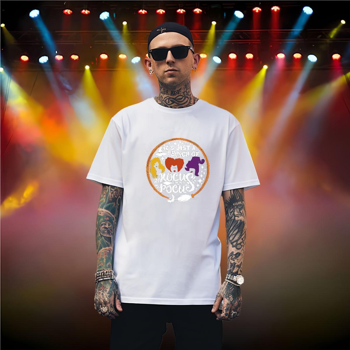 Cool Design T Shirts Men halloween Breathable Short Sleeve Street Graphic 100% Cotton 230g Men Tops Tees Customized Tshirts
