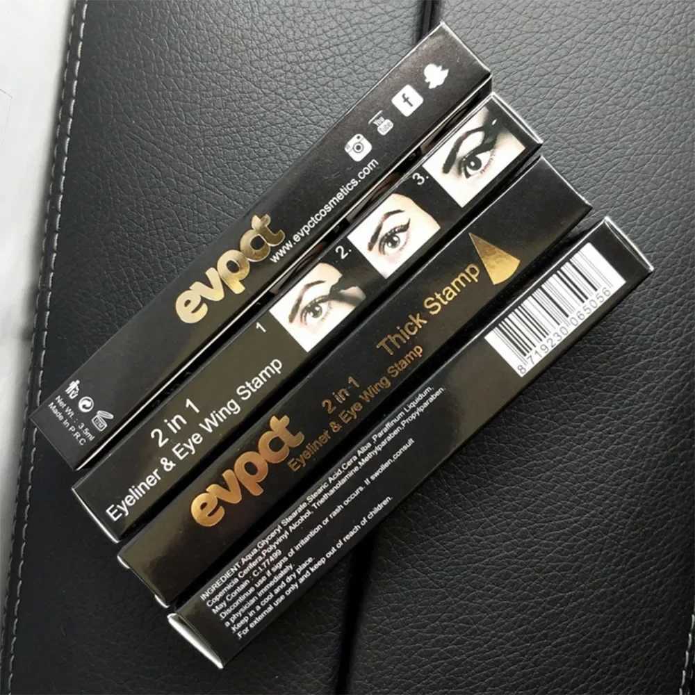 Double End Seal Liquid Eyeliner Pencil Quick Dry Waterproof Wing Eye Liner Stamp Eye Pencil Makeup Tools Maquiagem #260473 Y240813