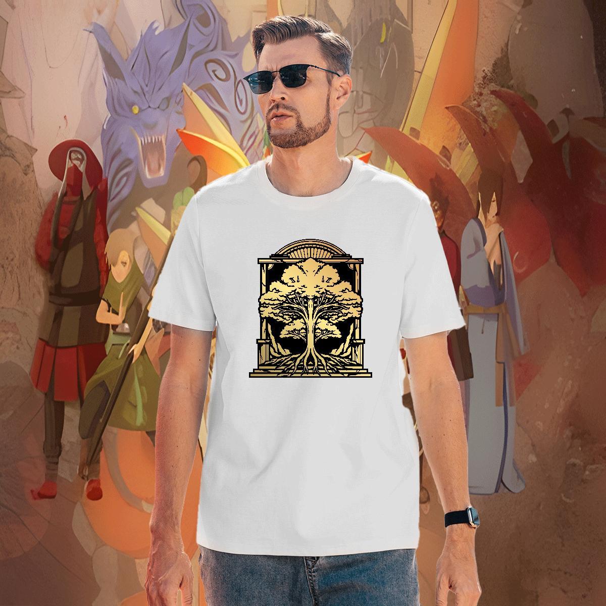 Free Shipping tree Men T Shirts Casual Daily Wear Tshirt for Man Woman 230g Cotton 2024 Summer Breathable Crew Neck Customized Top Tees