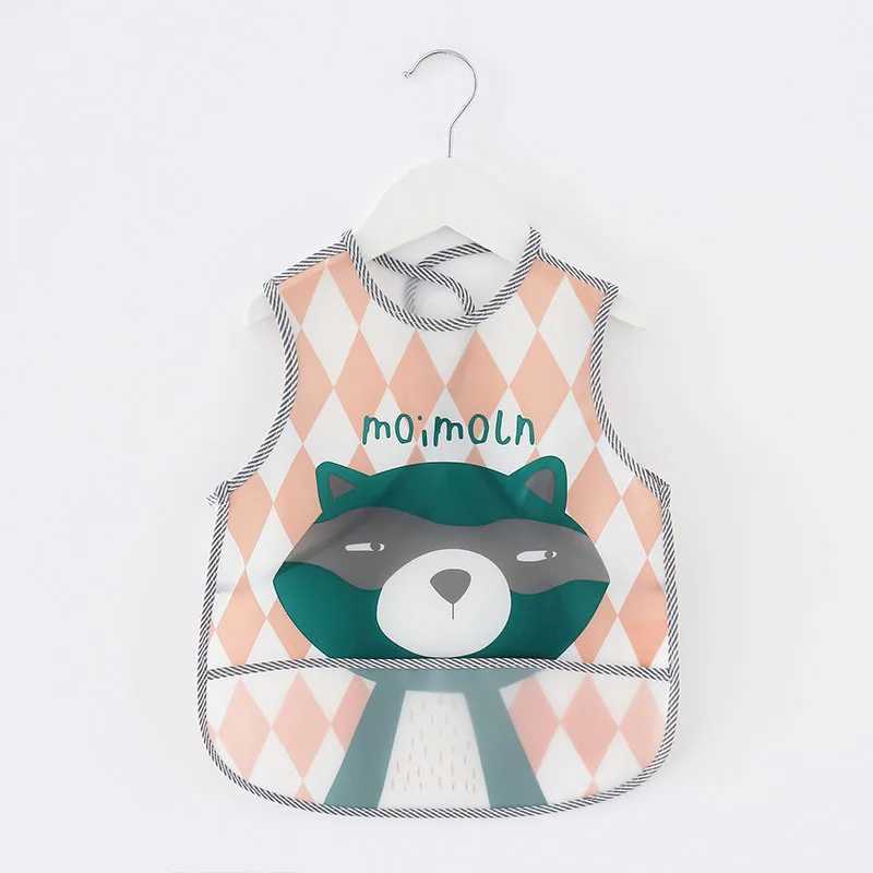 Bibs Burp Cloths Baby Feeding Bib EVA Waterproof Meal Pocket Infant Saliva Towel Kids Boys Girls Apron Smock Rice Feeding Pocket 0-3T bavoir bbL4812