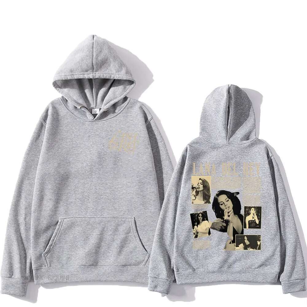 Lana New Del Rey Graphic Print Plus Size Hooded Men Women Hip Hop Hoodies Creativity High Quality Streetwear Female Sweatshirt