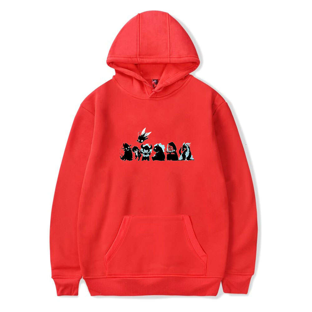 Solo Cartoon Leveling Printed Hoodie Spring Long Sleeves Men Women Casual Plus Size Hooded Sweatshirts Fashion Street Hoody