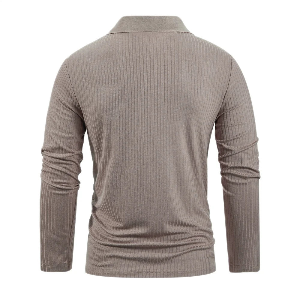 King Billion 100% Cotton Long Sleeve T-Shirts Men T-shirt High Quality Slim V-neck Stripe Shirt Autumn Winter Male Top Tees Male 240814