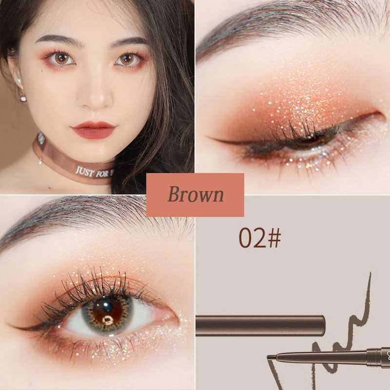 1 Pcs 6 Color Gel Eyeliner Pen Natural Long-lasting Waterproof Sweat-proof No Smudging Brown Black Eye Liner Pencil Eye Makeup Y240813