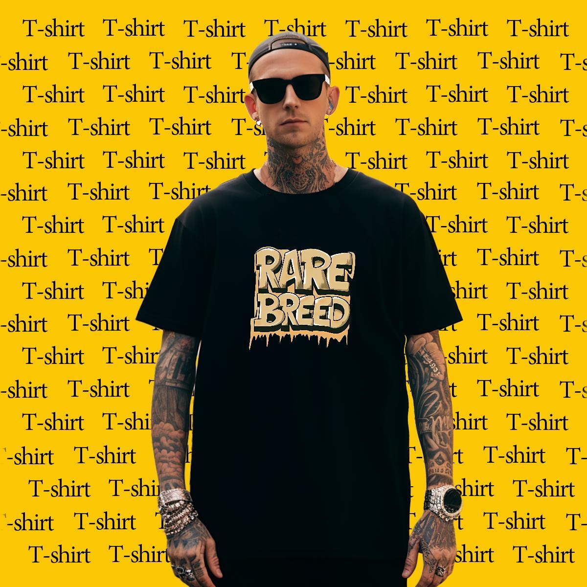 Comfortable letter T shirt High Street Hip Hop Men Tshirts 230g 100% Cotton 2024 Designer Crew Neck Breathable DIY Anime Tees Shirts