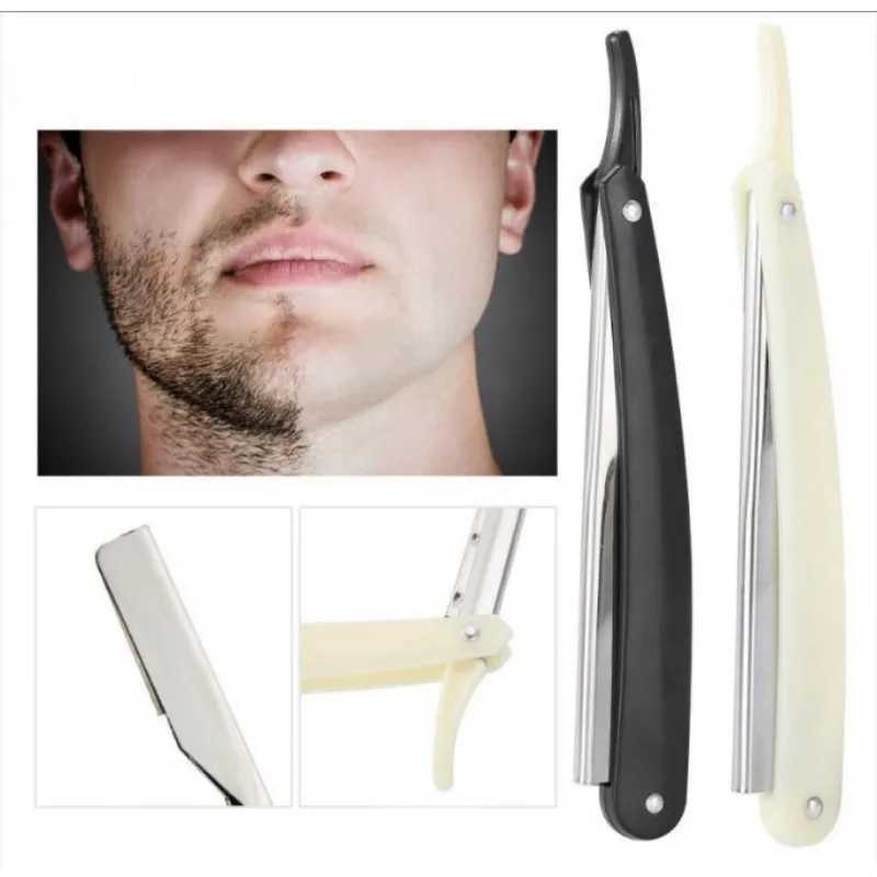 Folding Man Manual Old-fashioned Shaver Profession Hairdresser Shaver Mens Barber Razor Haircut Tools Single-edged BladeM240814