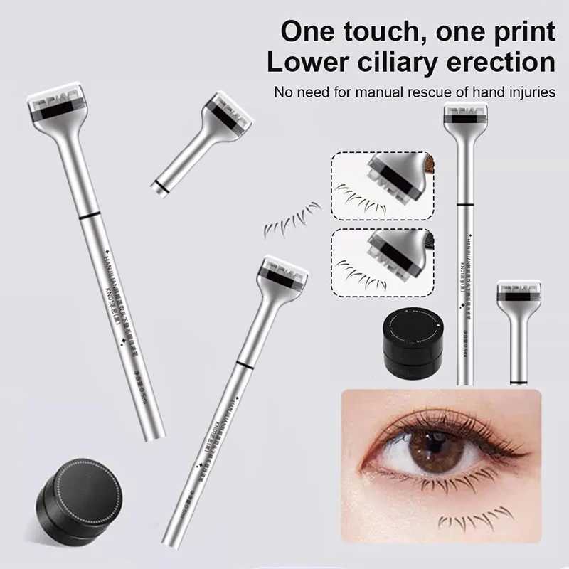1 Set Eyelash Seal DIY Lower Lash Extension Stamps Silicone Makeup Tool For Beginner Convenient Natural Simulation Mascara Stick Y240813