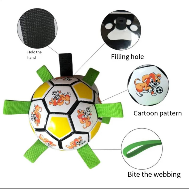 Dog football toys resistant to grinding teeth chew dog toys pet interactive toys 240812