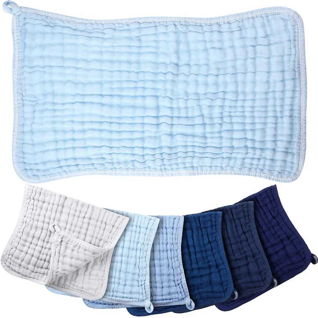 Bibs Burp Cloths Kiddiezoom 3Pcs Baby Muslin Burp Cloth 6 Layer Gauze Saliva Towel Newborn Face Towel Soft Absorbent Cotton Infant Wash ClothL4812