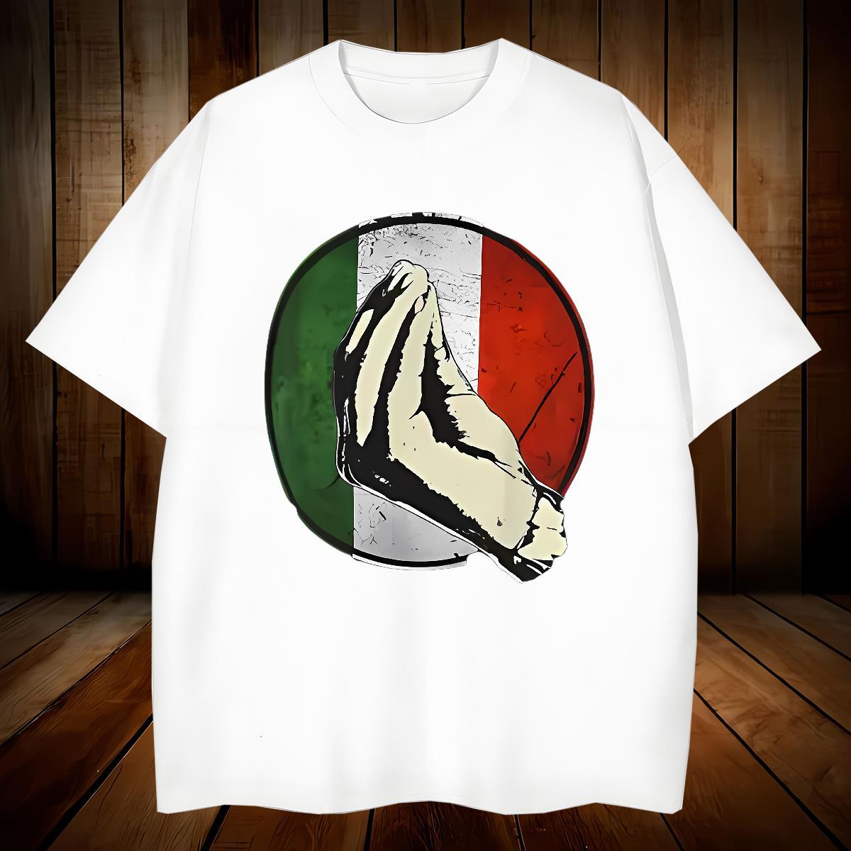 Cool hands Mens T Shirts High Street Hip Hop Tshirt for Man Woman 100% Cotton 230g DIY Customized Breathable Short Sleeve Custom Anime Tops Tees
