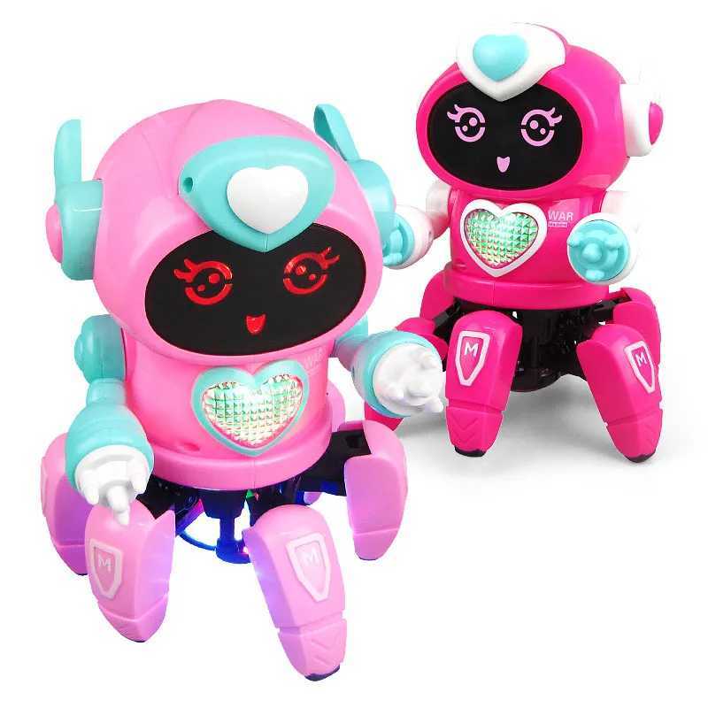 Dancing Six-claw Fish Robot Electronic toy Pet Funny Walking With Music Lightd Interaction Toys for Kids Boys Birthday Gifts Y240814