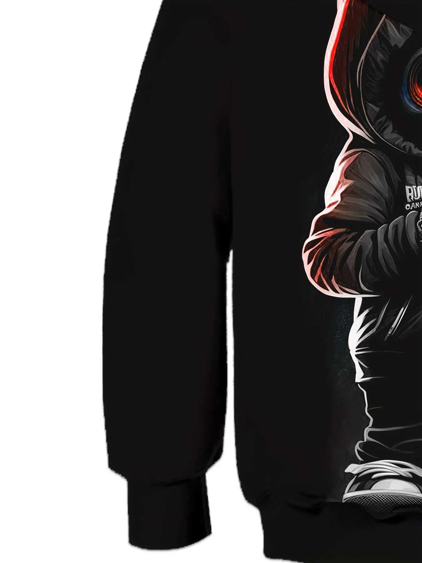 Halloween Skeleton Print Boys Casual Long Sleeve Hoodies Boys Sweatshirt for Spring Fall Boys Hoodie Childrens Boys ClothingY240814