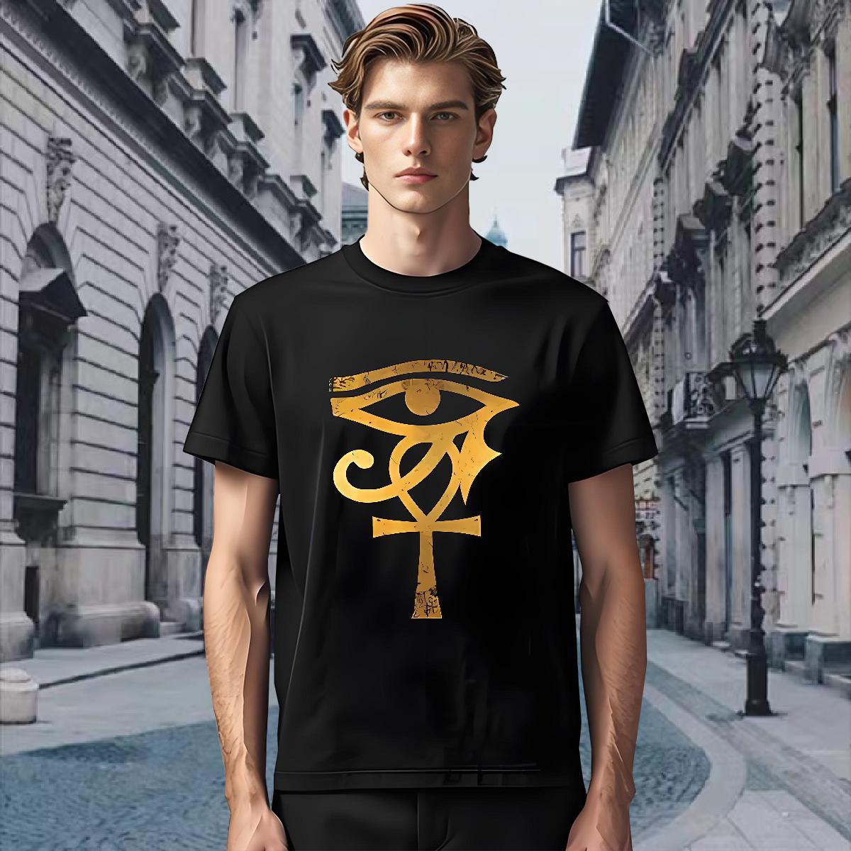 T shirt 230g Pure Cotton English Anime Printing Street Crew Neck Oversized Men Clothes T-Shirt Custom Popular Tees