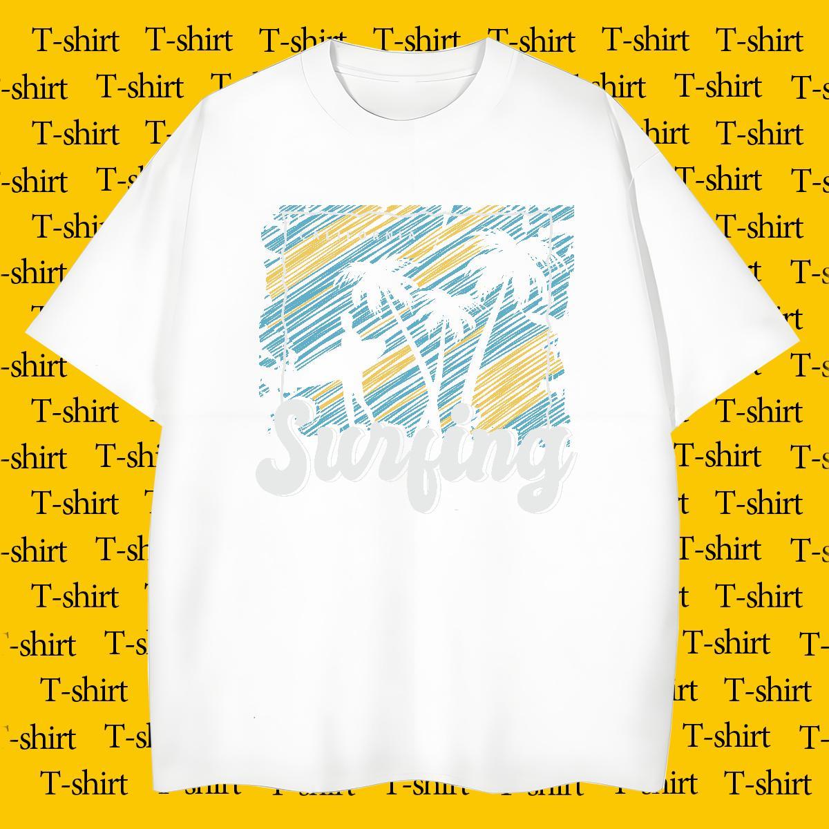Unisex tree Men T Shirts Daily Wear Tshirt for Man Woman 230g Cotton 2024 Breathable Customized Print Tees Shirts