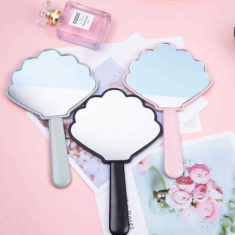 Makeup Mirror Ins 3D Shell Handheld Makeup Mirror Spa Salon Makeup Handheld Compact Mirror Suitable for Women Cute Girl Gifts W240813