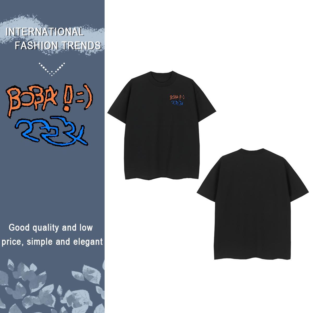 Classic letter Mens T Shirts Casual Beach Men Tshirts 230g Cotton Casual New Breathable Crew Neck Skull Tees
