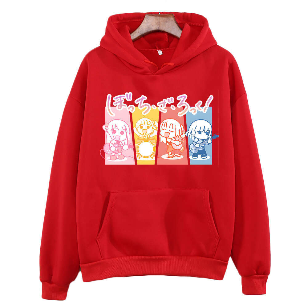 Women Anime Hoodies BOCCHI THE ROCK Hitori Gotou Graphic Printed Cartoon Plus Size Clothes Sweatshirt Female Sudaderas Hooded