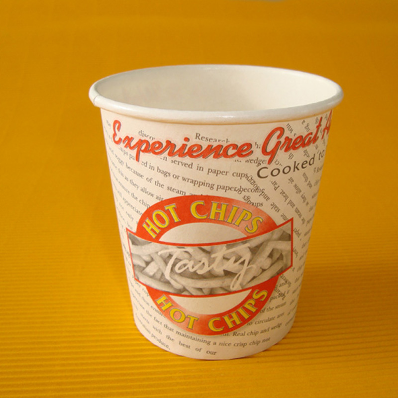 Paper cups custom disposable french fries cups wholesale custom disposable cups commercial packaging 1000 pcs