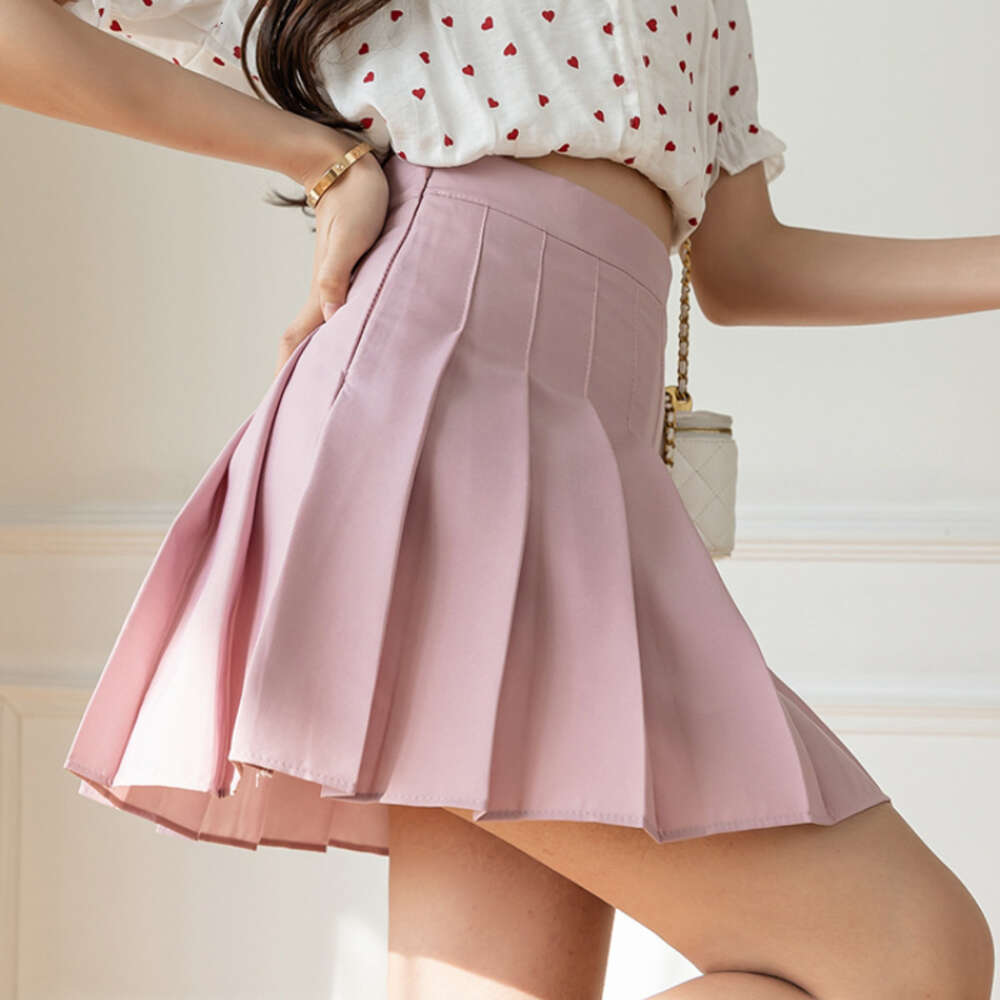Black DEEPTOWN Pleated Women Summer White High Waist A Line Zipper JK School Mini Shorts Faldas 2024 Tennis Skirt