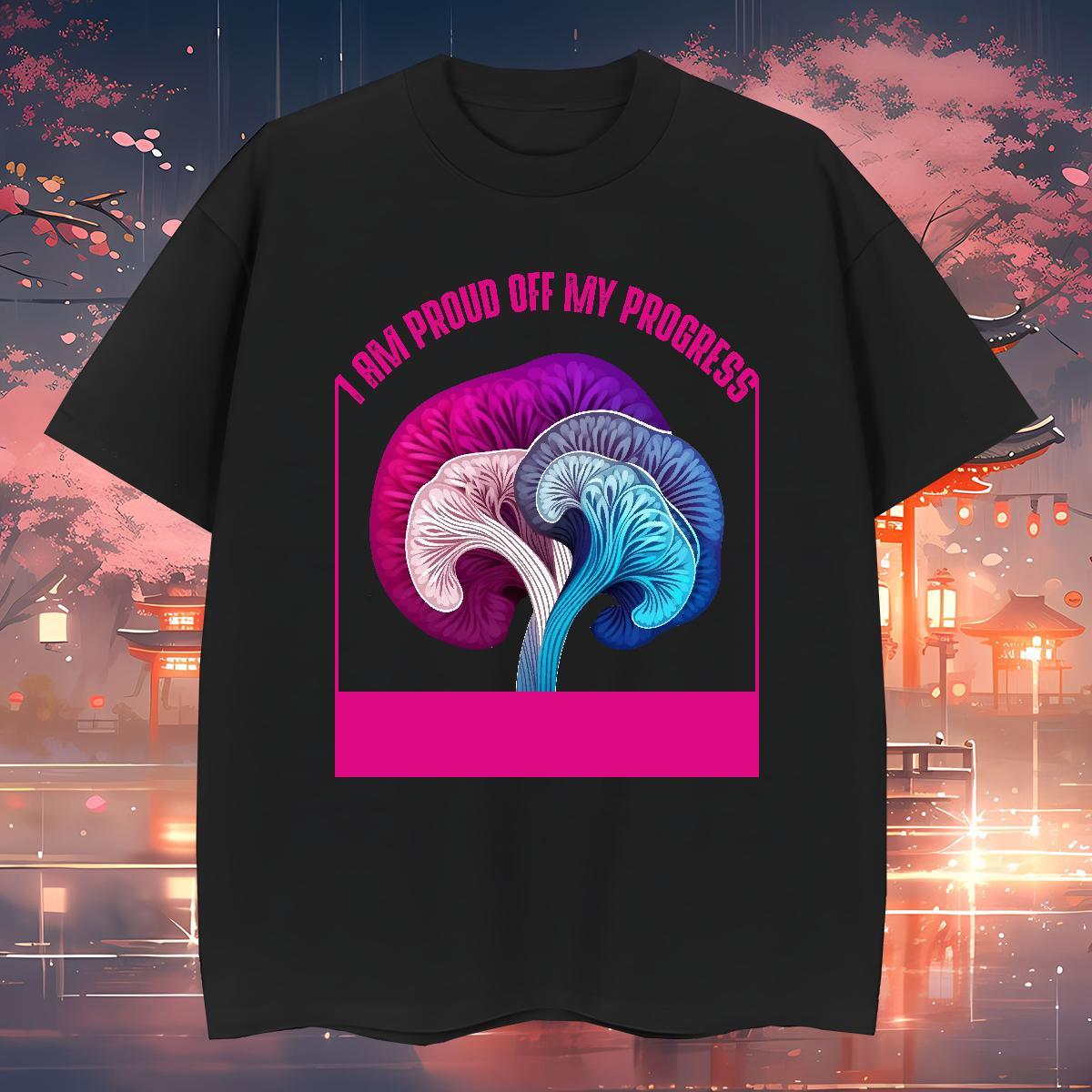High Quality mushroom Man T Shirts Street Mens Tshirts 230g Cotton Fashion Designer Breathable Short Sleeve Custom Big Size Clothes