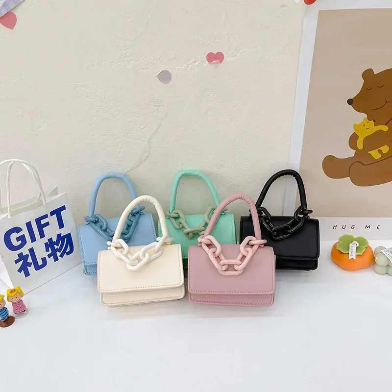 Childrens cross body bag new fashion princess wallet and handbag sweet casual simple and cute baby mini bag W240813