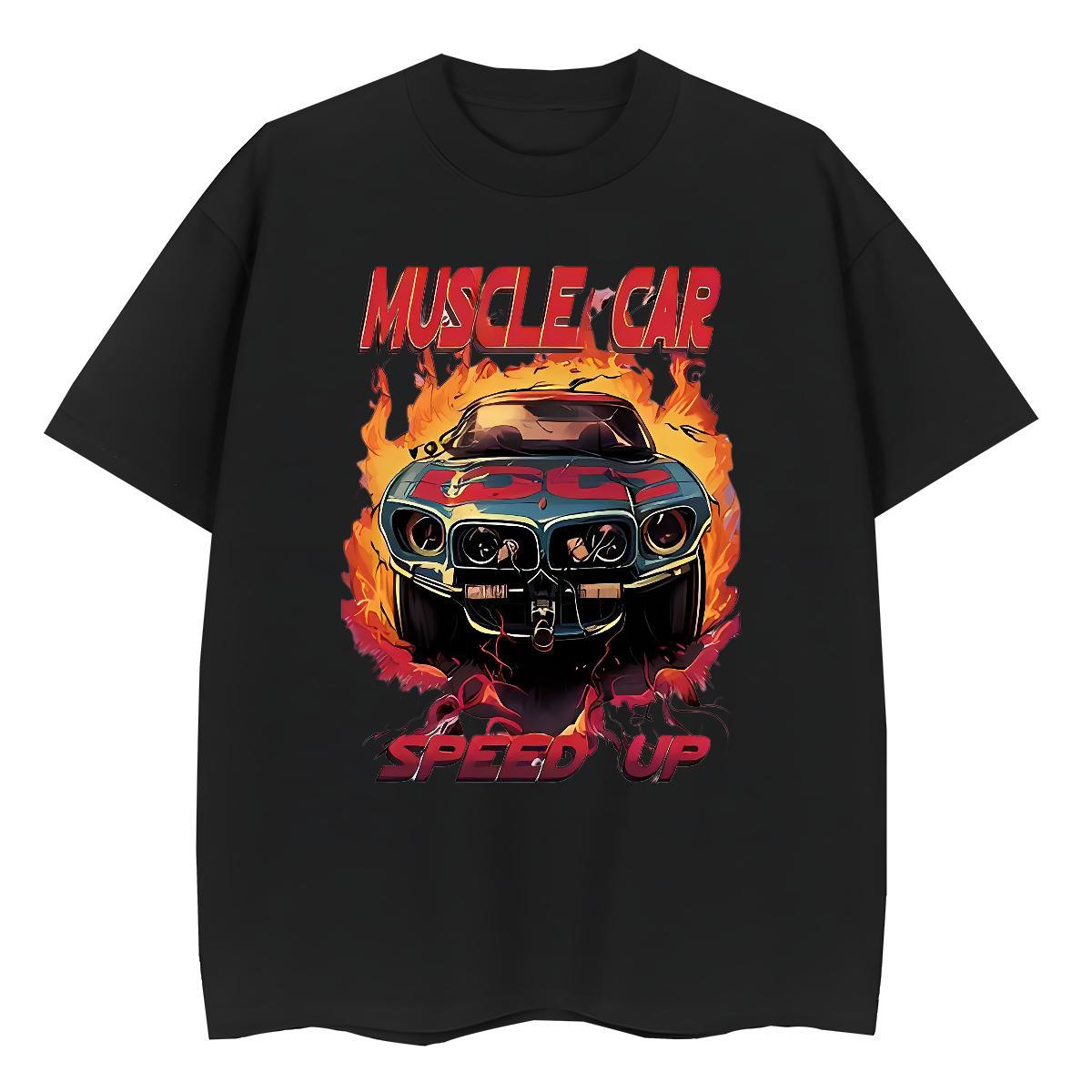 Popular Men Tshirts Anime Printing Street 100% Cotton 230g Custom Anime Pure Cotton car Mens T Shirts Designer Fashion Tees