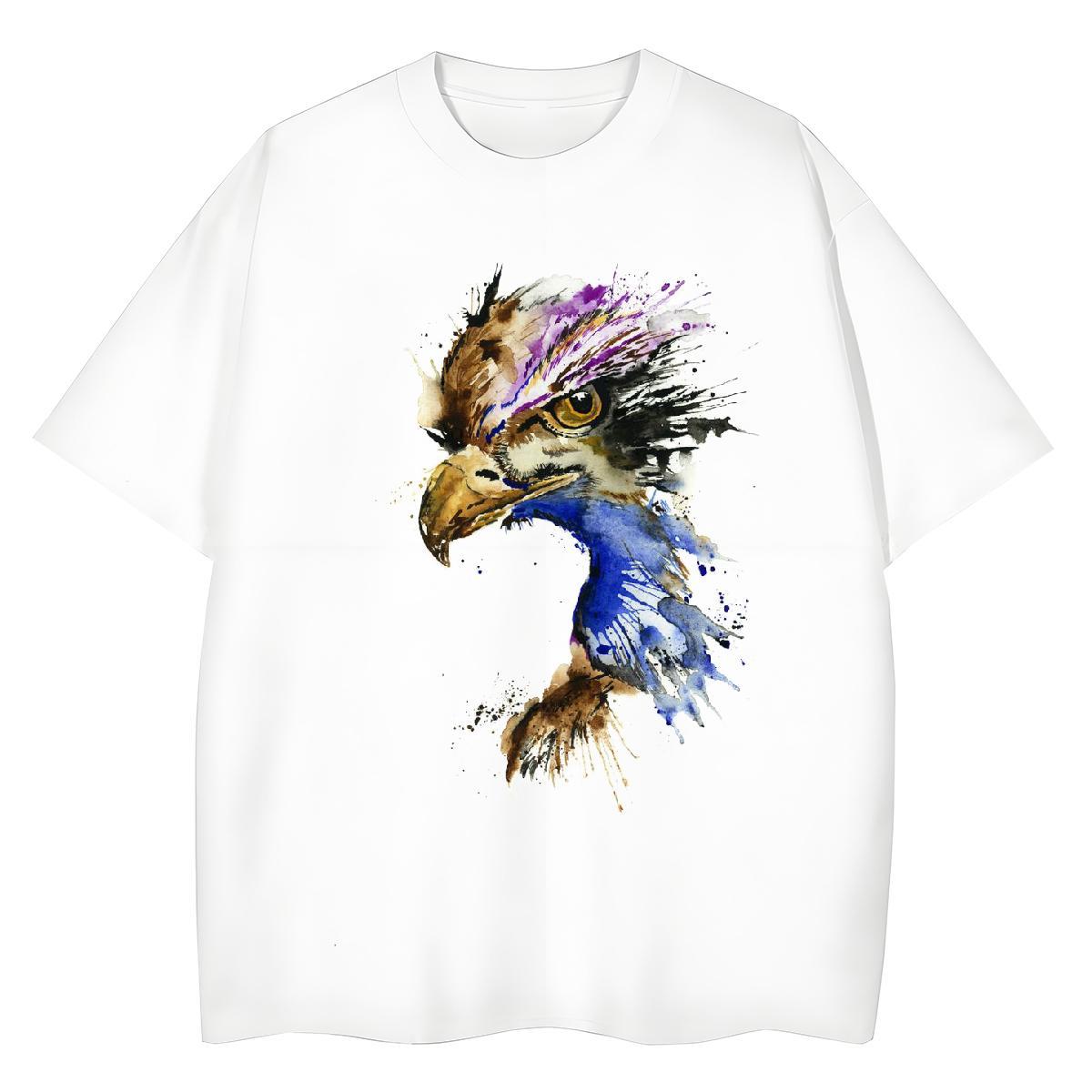 Loose Mens T Shirts cool Crew Neck Breathable Sport DIY Printed 230g Pure Cotton Men Clothes T-Shirt Brand Polos