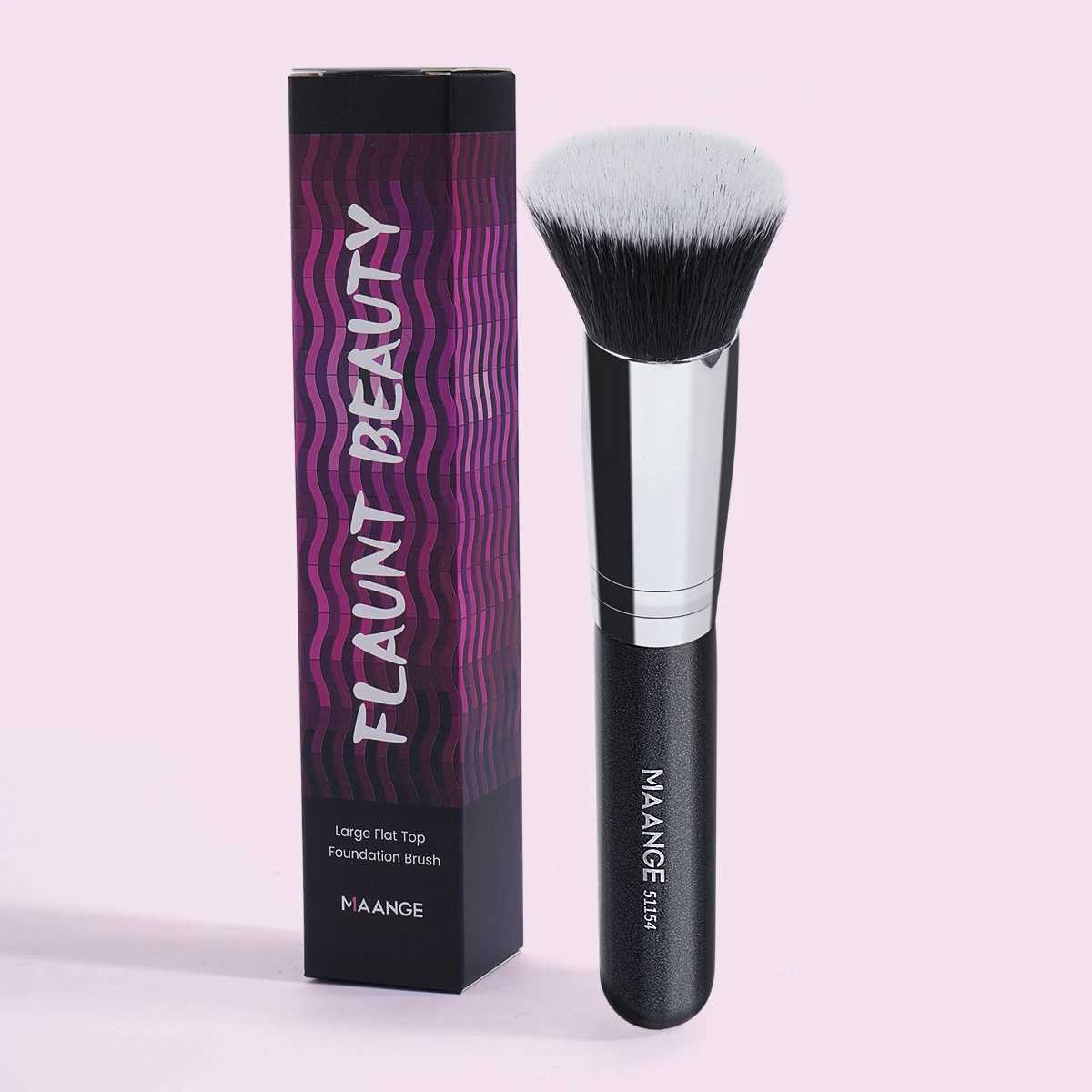 MAANGE 1 basic cosmetic brush Flat concealer powder blusher brush with box density soft brush hair beauty tool W240814