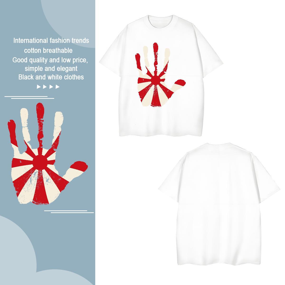 T shirt 230g Cotton painting Spring Summer Breathable Short Sleeve Oversized 4XL Tshirt for Man Woman New Arrival TOP Quality Wear