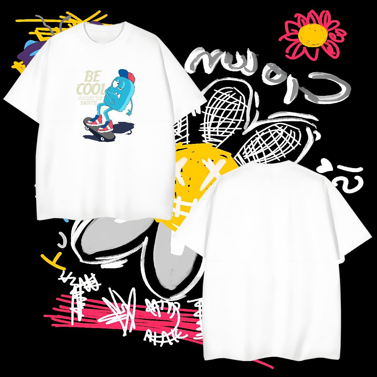 T shirt 230g Cotton role Daily Wear Crew Neck Breathable Oversized 3XL 4XL Men Tshirts Fashion Design Cool Tops