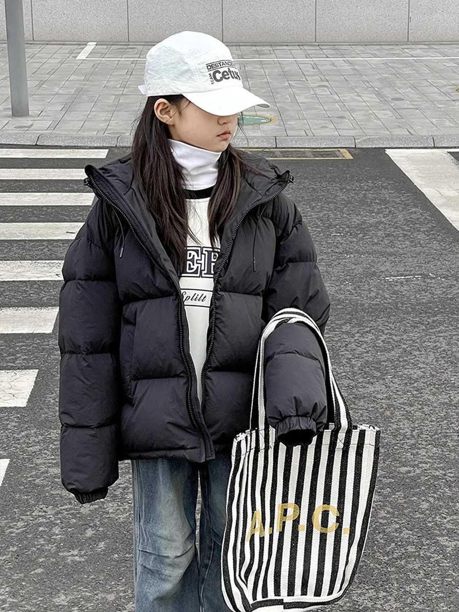 Warm white duck down jacket suitable for children and girls winter shorts childrens jacket Parka childrens cute jacket snow jacket XMP481 W240814