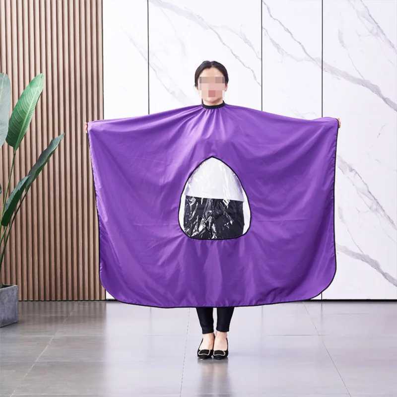 Barber Corner Salon with Transparent Window Waterproof Hair Cloak Apron Barber Shop Hair Cutting Tools W240814