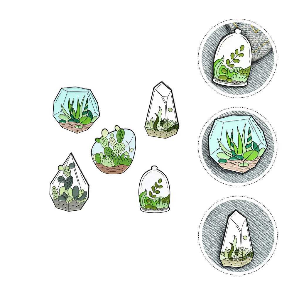 5 exquisite and unique cross dressing clothing clips for plant hotpot personalized Potted fashion creative alloy brooch durable W240815