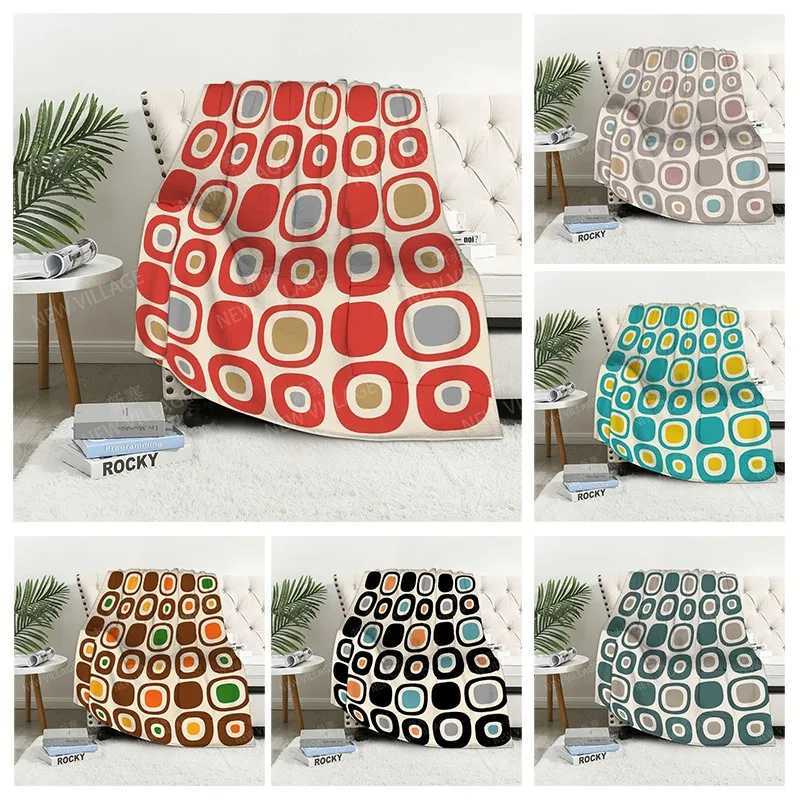 Plaid sofa for Knee blankets warm winter bed cover throw blanket Decor boho warm fleece Nordic Vintage Soft and hairy geometry Y240815