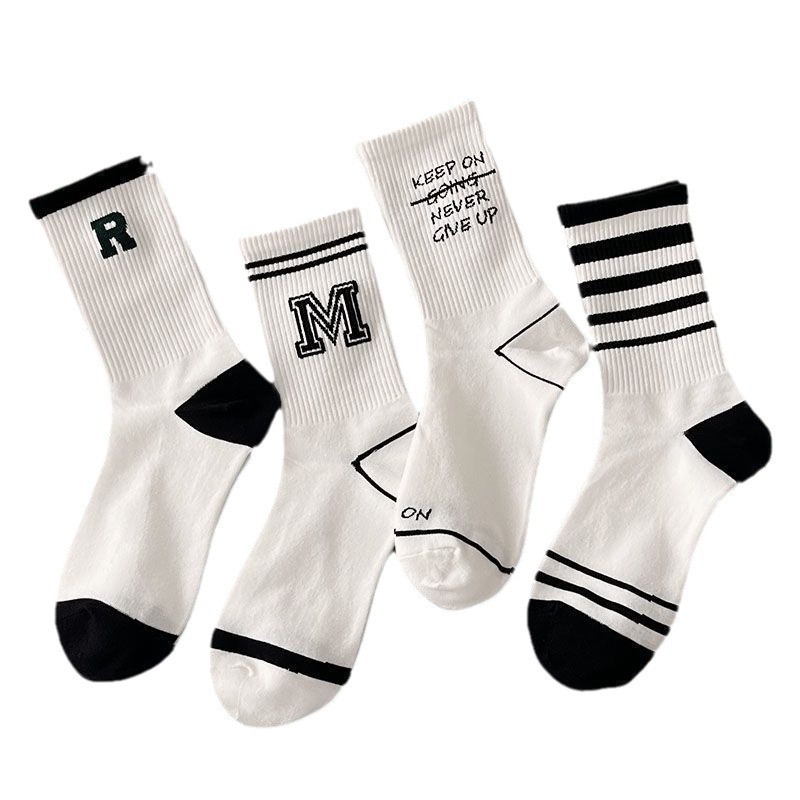 Socks for children Instagram trendy versatile high looks explosive streets midsole socks, autumn student sports midsole socks couple socks