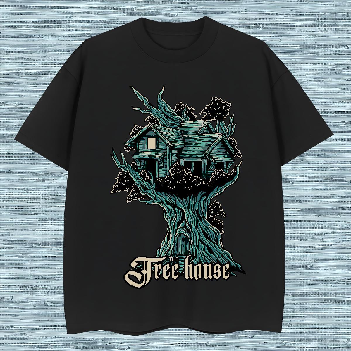Comfortable tree T Shirts Men Sport Tshirt for Man Woman 230g Pure Cotton Free Shipping Crew Neck Custom Printed Wear