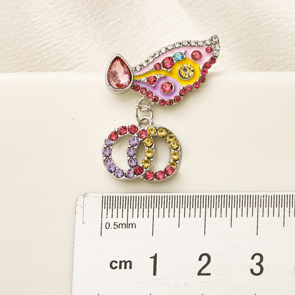 Luxury Earrings Stud 18K Plated 925 Silver Designers Double Letters Studs Chic Women Crystal Rhinestone Pearl Earring for Special Occasions Jewelry Mu