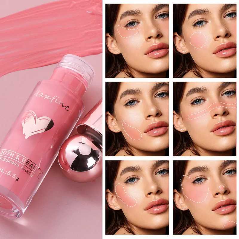 Highly Pigmented Matte Liquid Blush Long Lasting Non Fading Smooth Festival Stage Makeup Blush Y240815