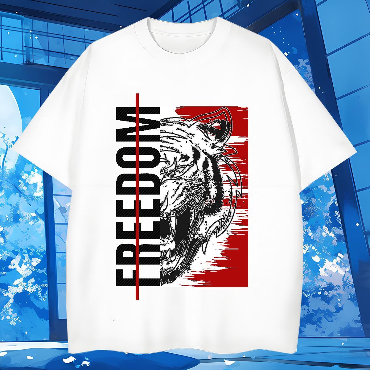 Man T Shirts 230g Cotton Home Outdoor Short Sleeve Soft DIY Anime Mens Tshirts Fashion New Free Shipping Clothes