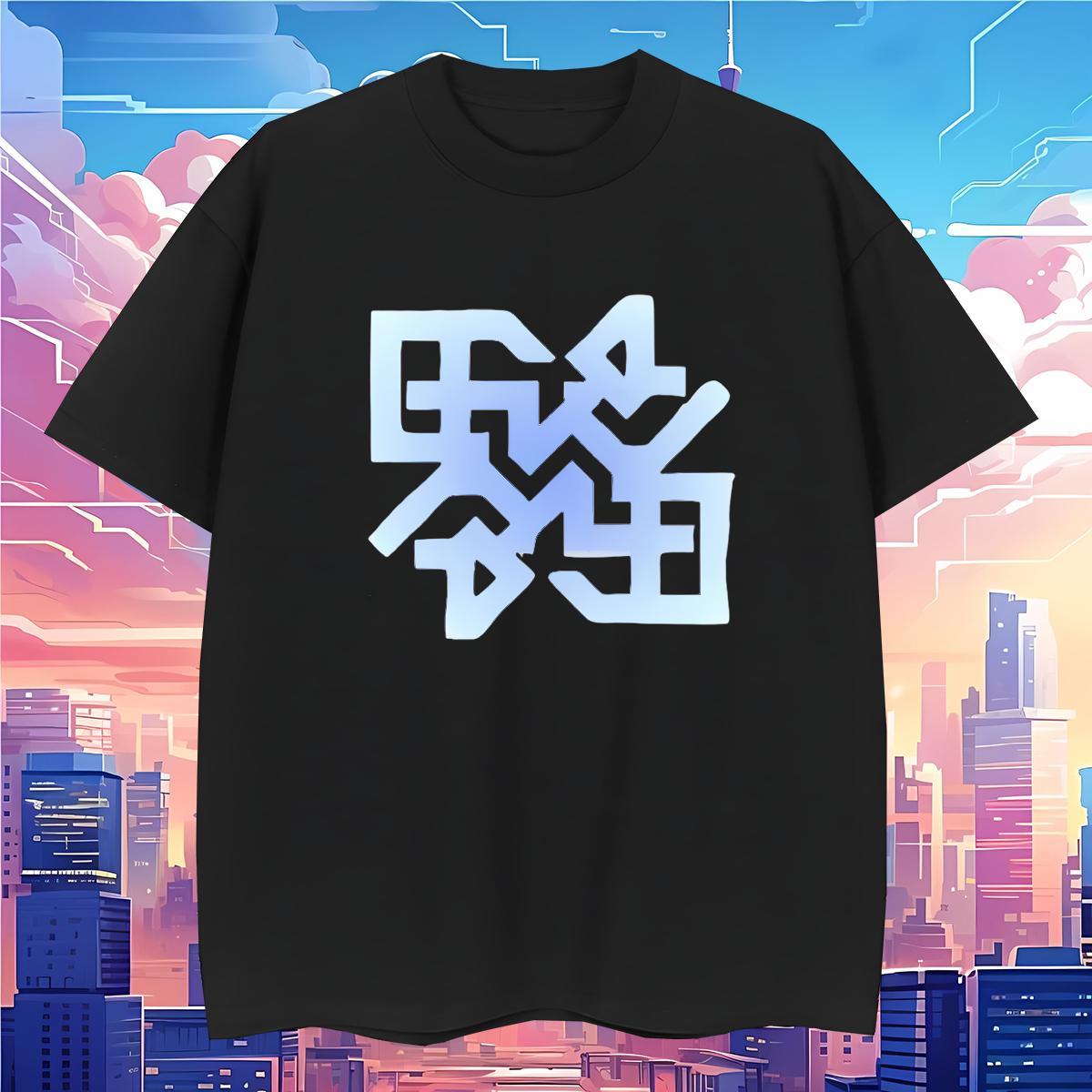 T Shirts Men 100% Cotton 230g blue Street Casual O Neck Short Sleeves Custom Cartoon Tshirt for Man Woman 2024 Summer Designer Tshirts