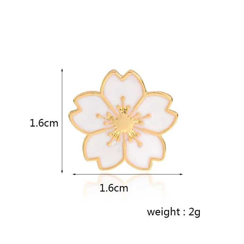 Black white red custom enamel cherry chest flower Versatile fashion clothing hat decorative alloy badge gift wholesale W240815